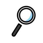 Magnifying Glass Tilted Right SVG Icon